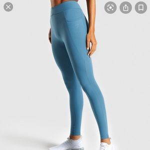 Gymshark sculpt leggings in Smokey teal